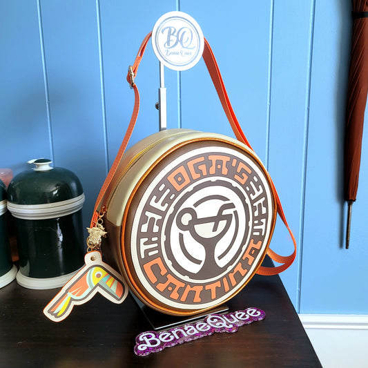 Out of this Galaxy Cantina Coaster Crossbody Bag - GLOWS IN THE DARK