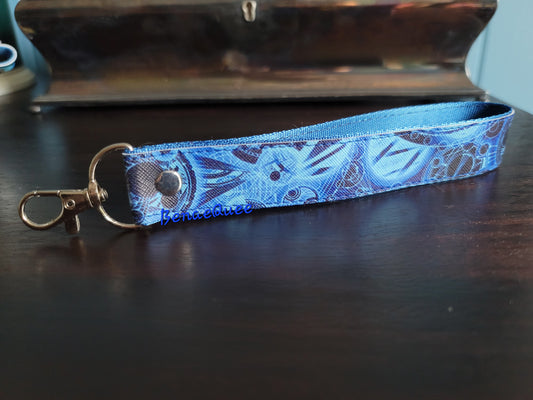 The Doctor Who Travels Through Space Key Fob Blue