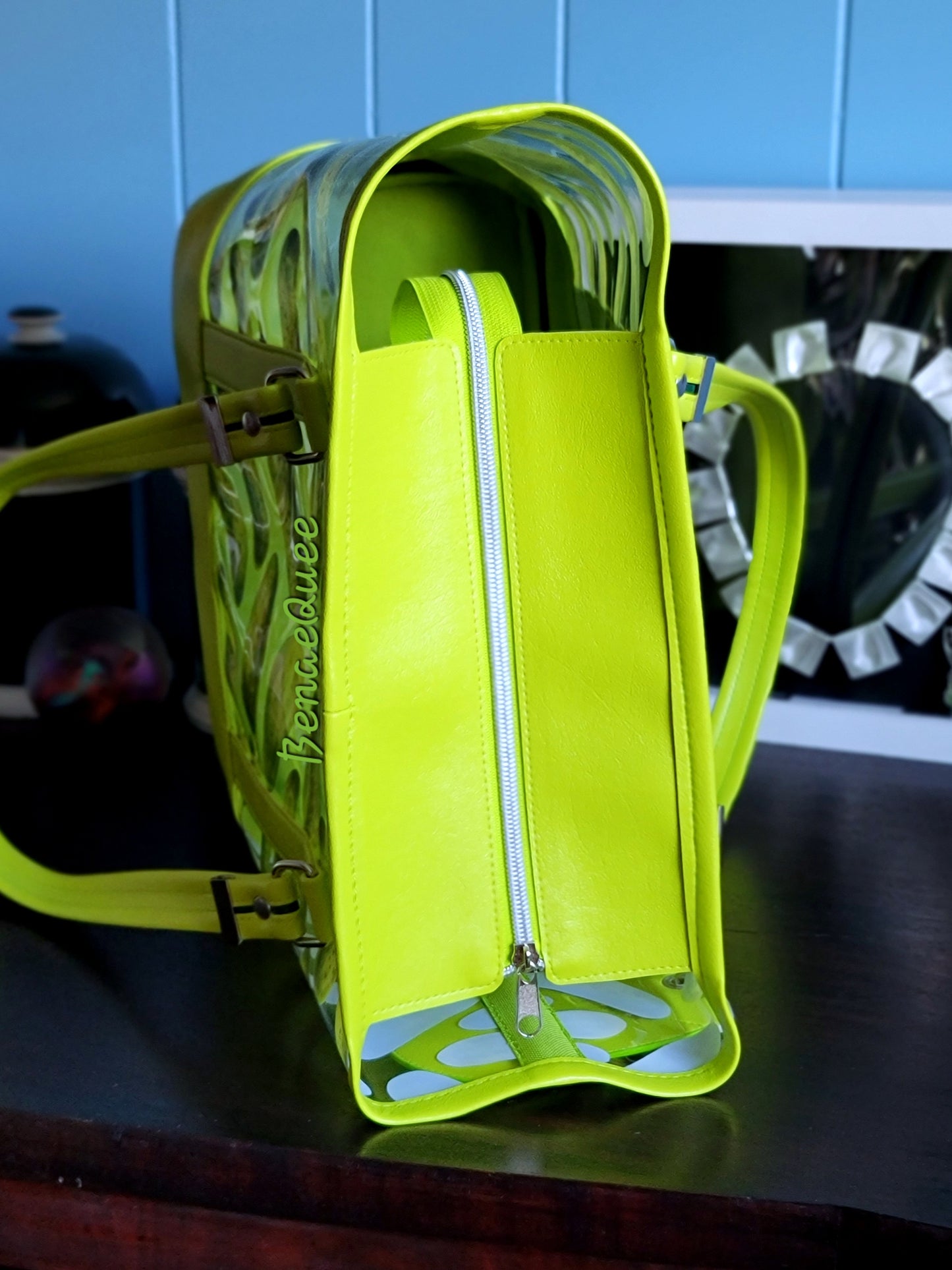 Pickle Lover Clear Jelly Vinyl Tote Bag