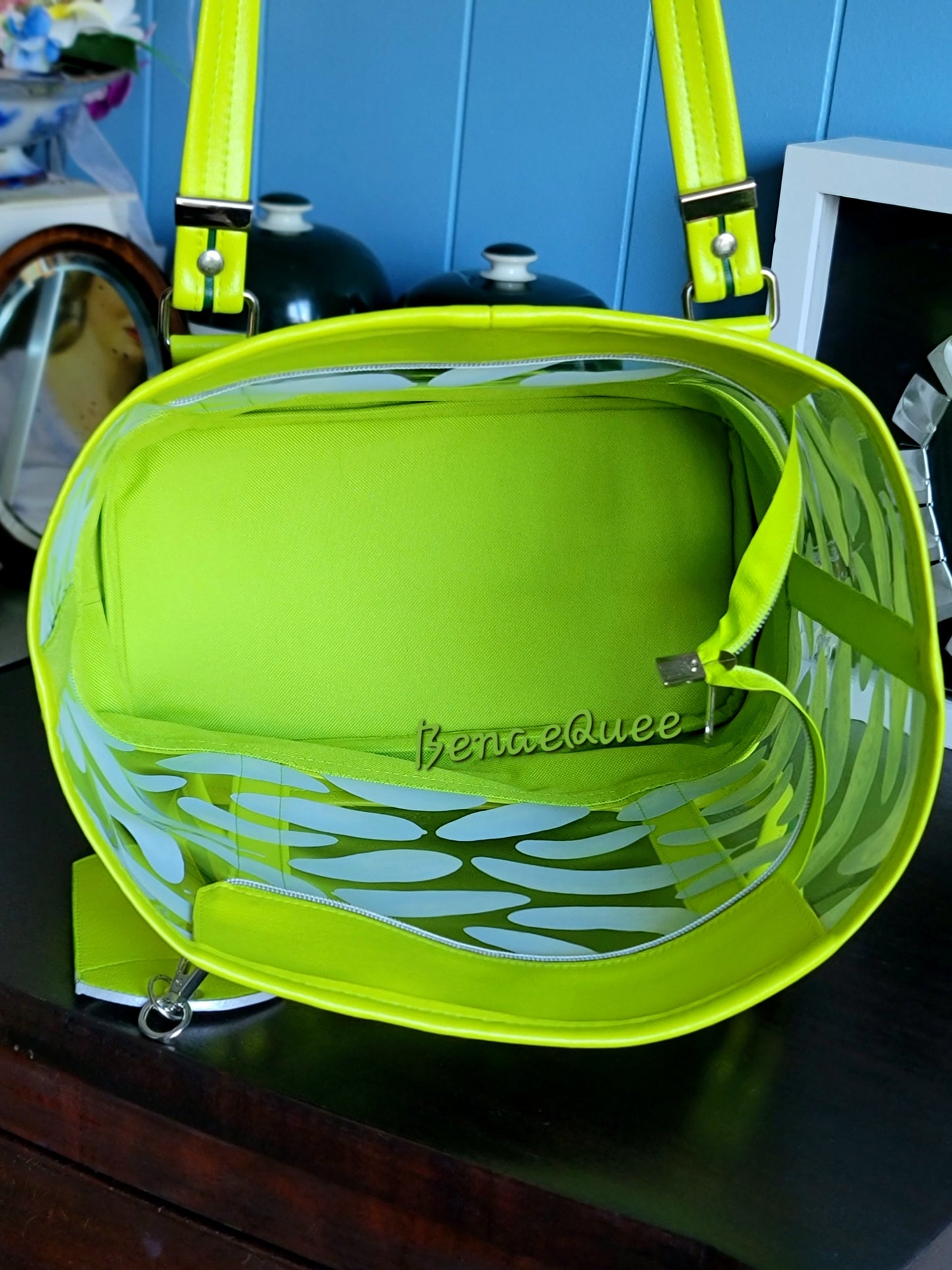 Pickle Lover Clear Jelly Vinyl Tote Bag