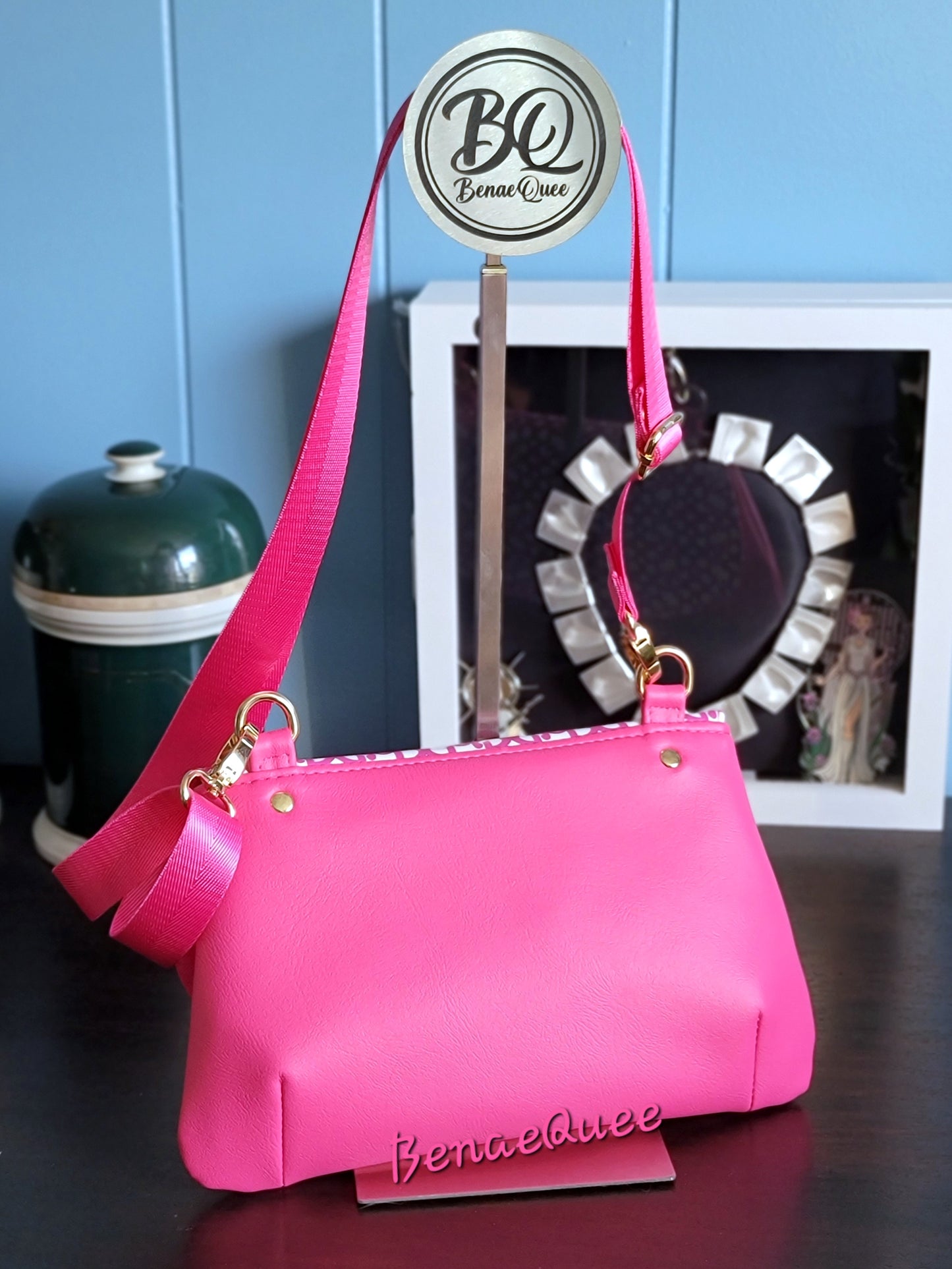 Pink Doll 'B' Clutch Crossbody Bag