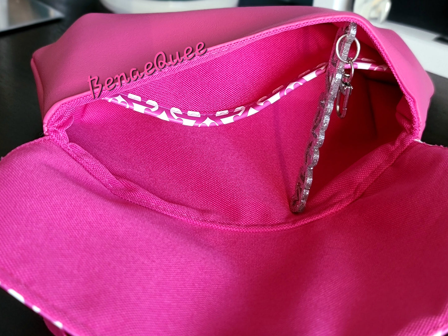 Pink Doll 'B' Clutch Crossbody Bag