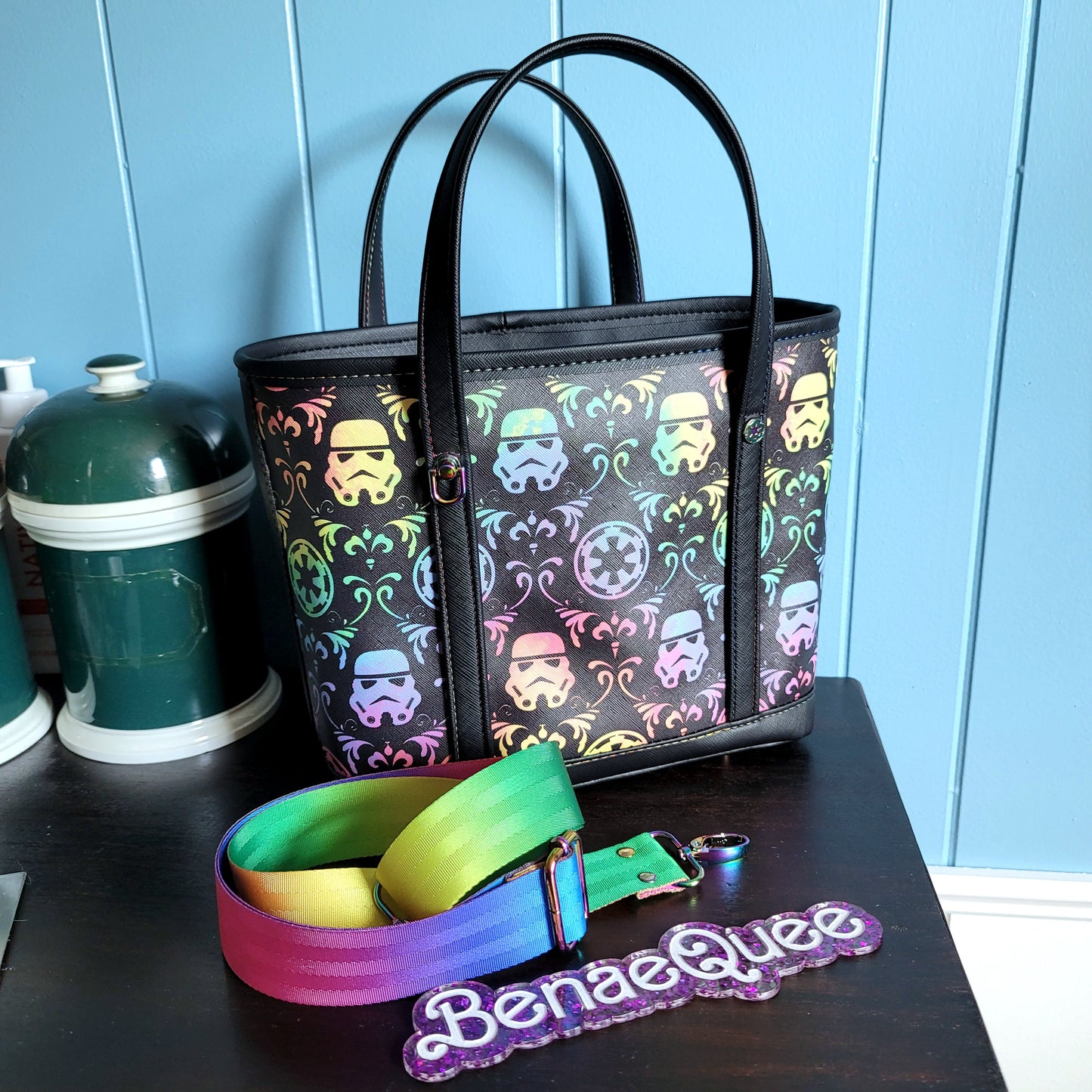 TK-RNBW Rainbow Trooper Mini Tote Purse