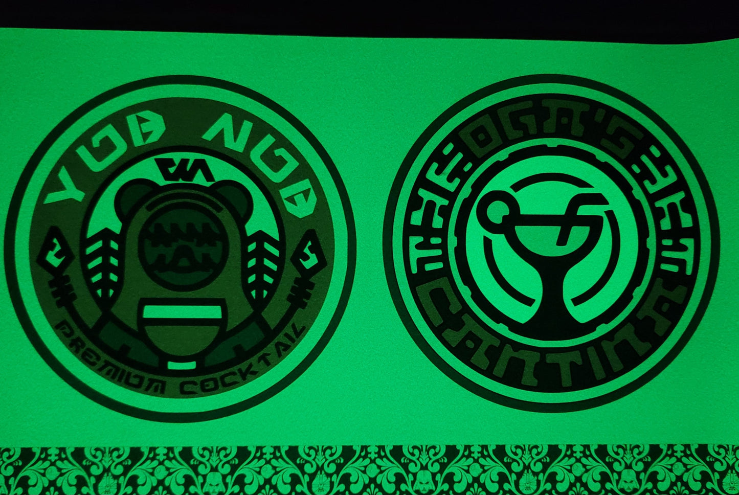 Out of this Galaxy Cantina Coaster Crossbody Bag - GLOWS IN THE DARK