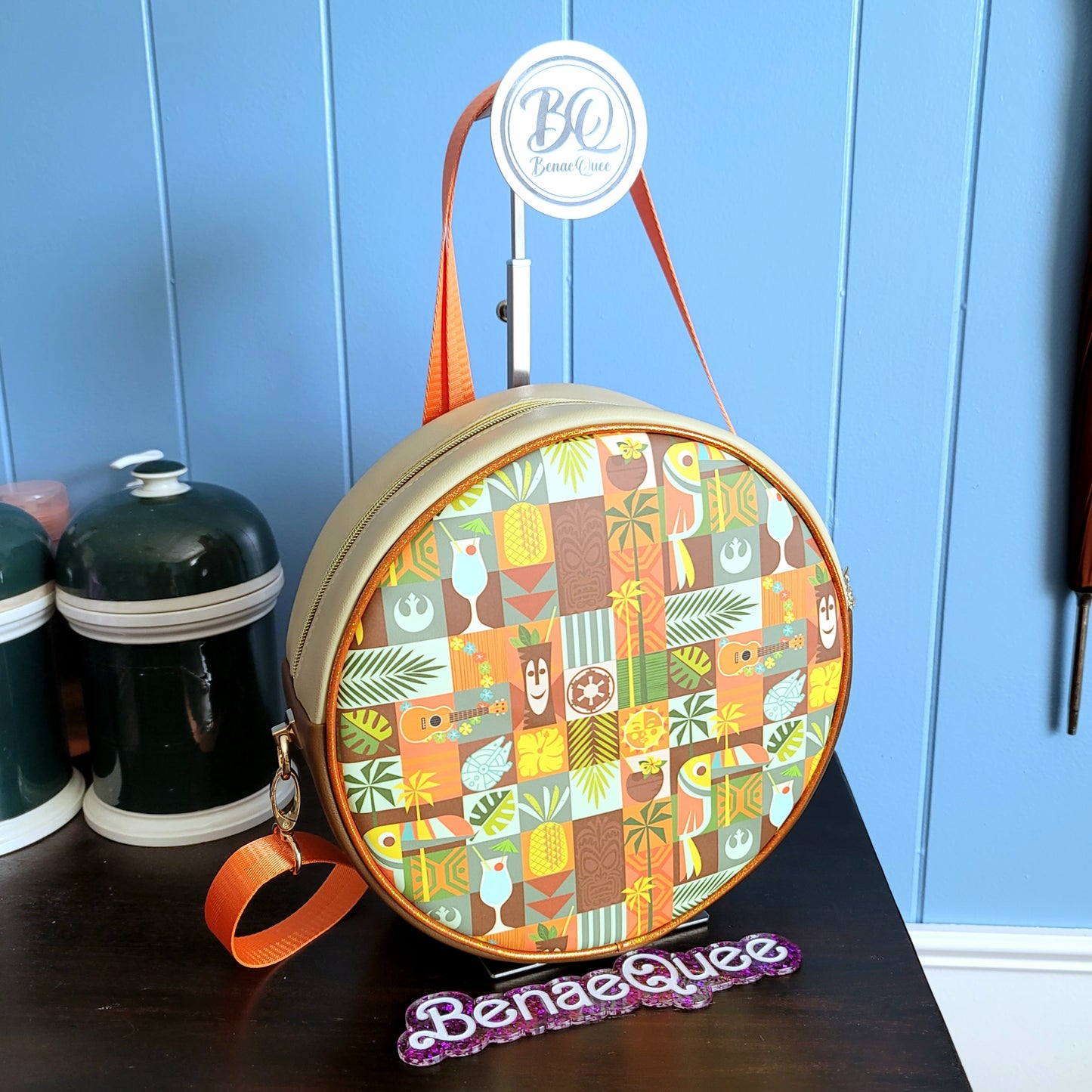 Out of this Galaxy Cantina Coaster Crossbody Bag - GLOWS IN THE DARK