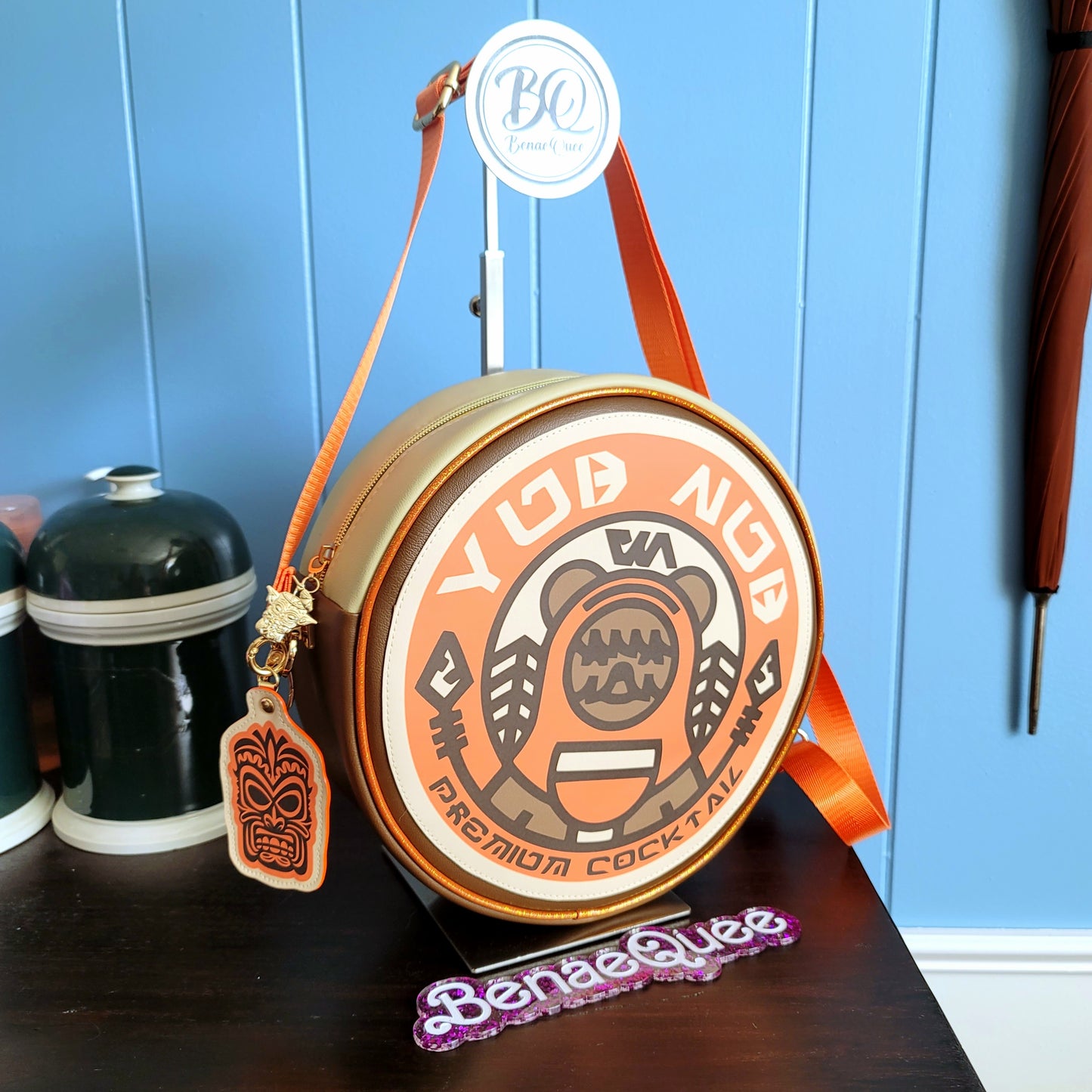 Out of this Galaxy Cantina Coaster Crossbody Bag - GLOWS IN THE DARK