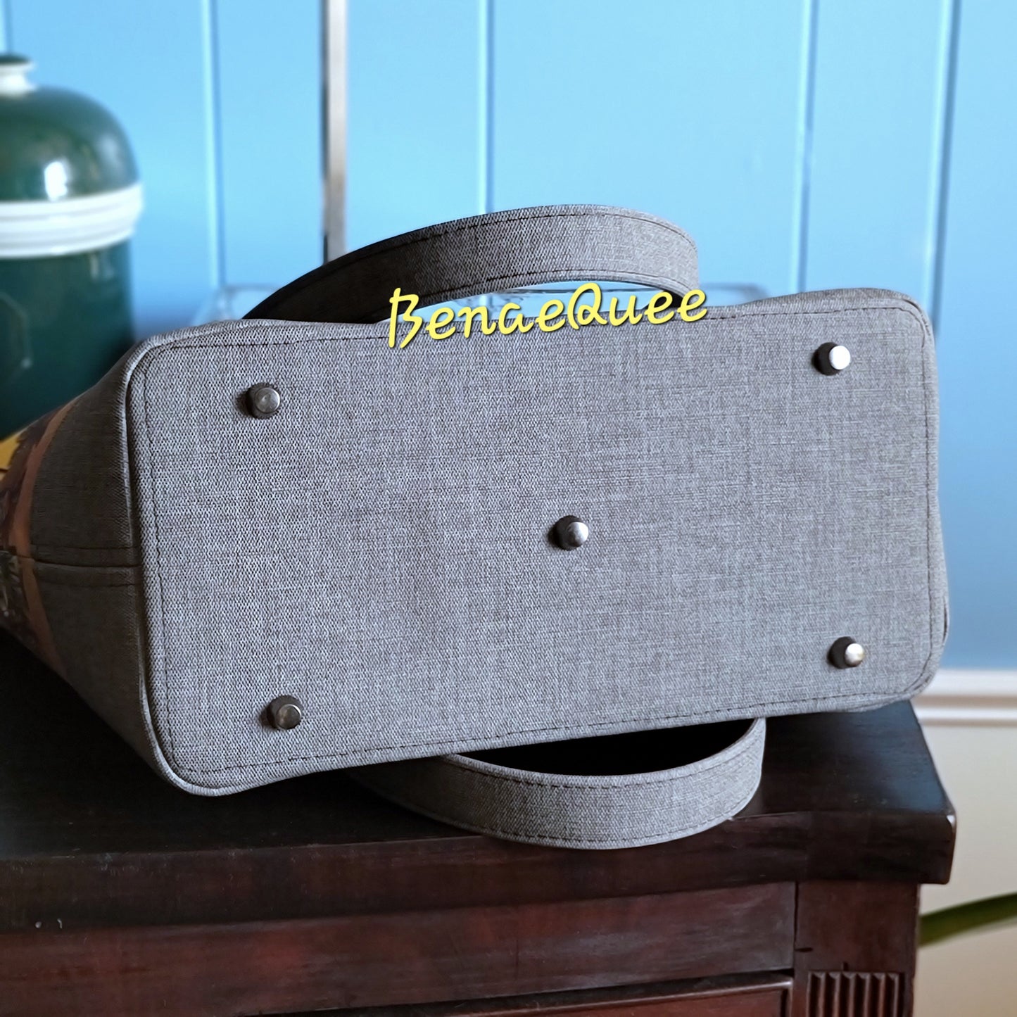 Galactic Bounty Hunters Border Print Tote Bag