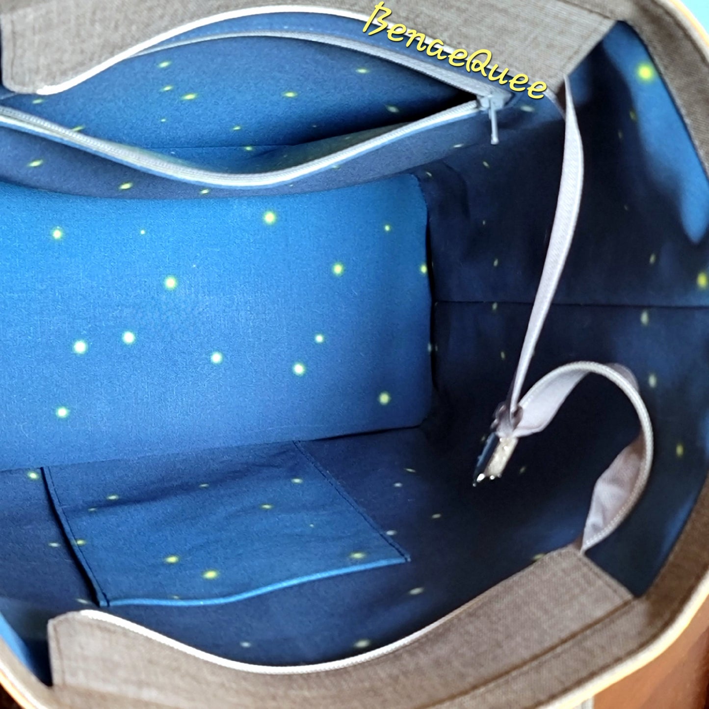 Galactic Bounty Hunters Border Print Tote Bag