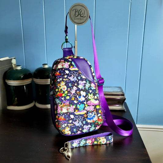 Kittycore Cats of Poke Convertible Sling Bag/Backpack